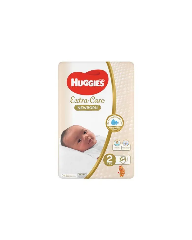 Huggies Newborn Jumbo Size 2 64’s