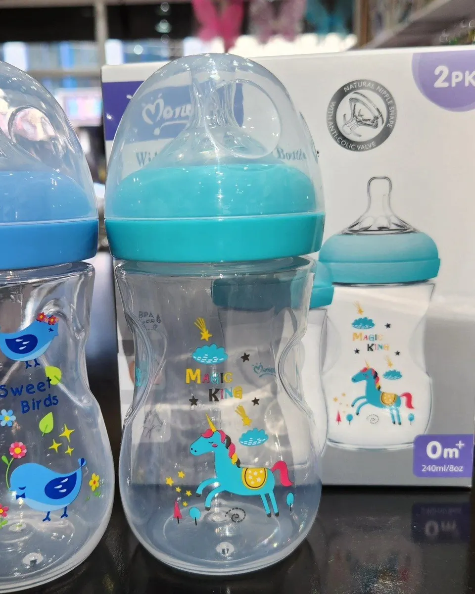 Momeasy 240 ml Feeding Bottle – Twin