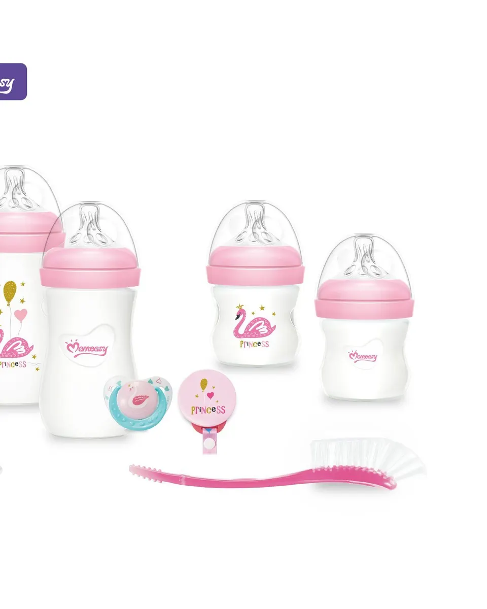 Momeasy Newborn Baby Feeding Set – Pink