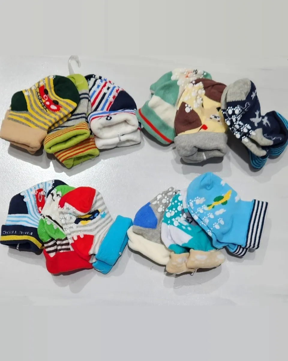 3 pairs set Anti Slip/Skid Socks 0-6 months – Boy