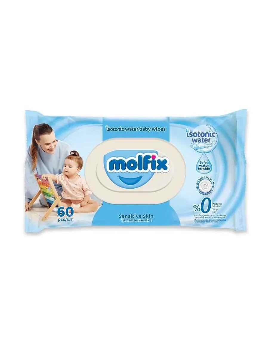 Molfix Isotonic Wet Wipes Sensitive Skin 60s