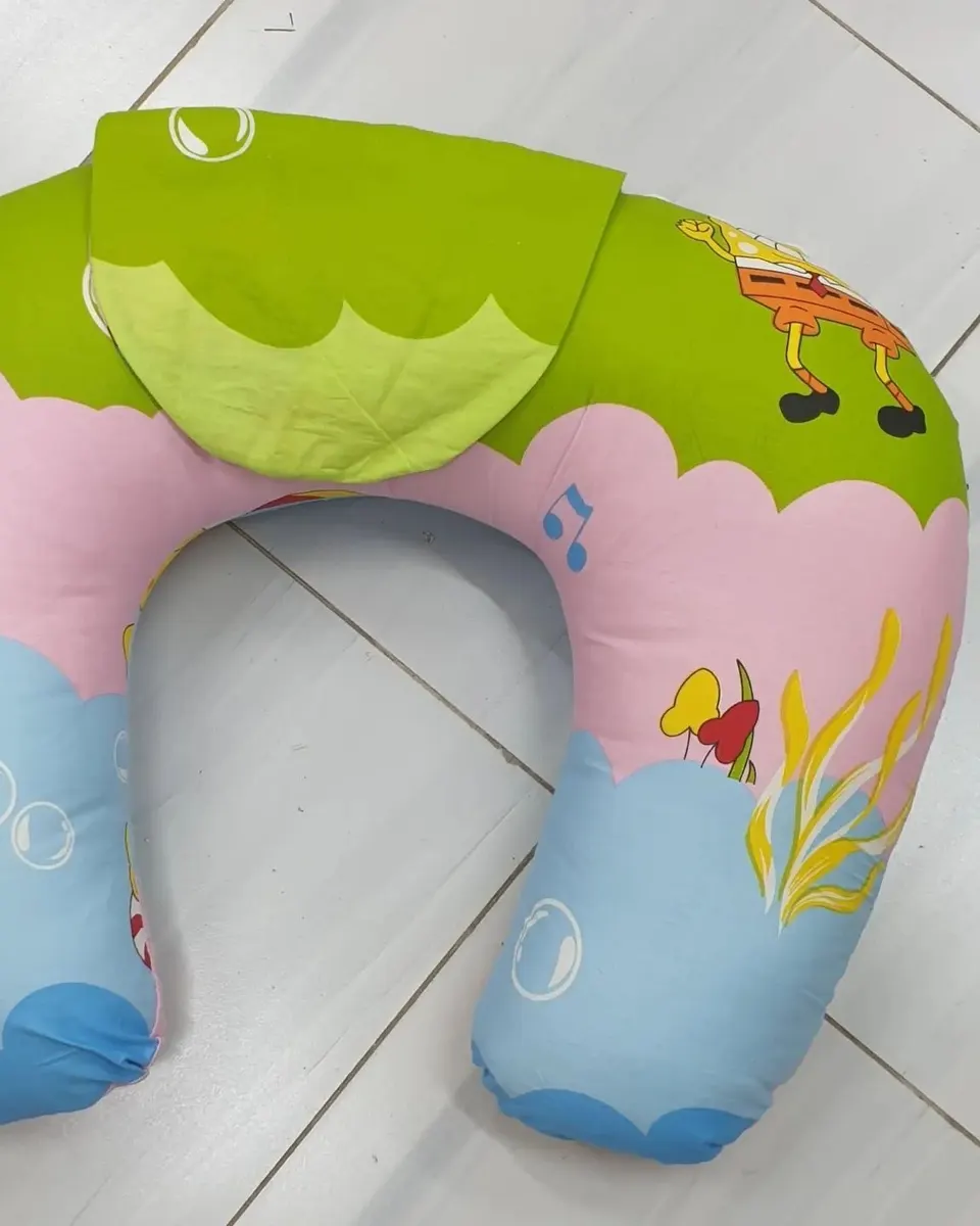 Nursing pillow with removable cover