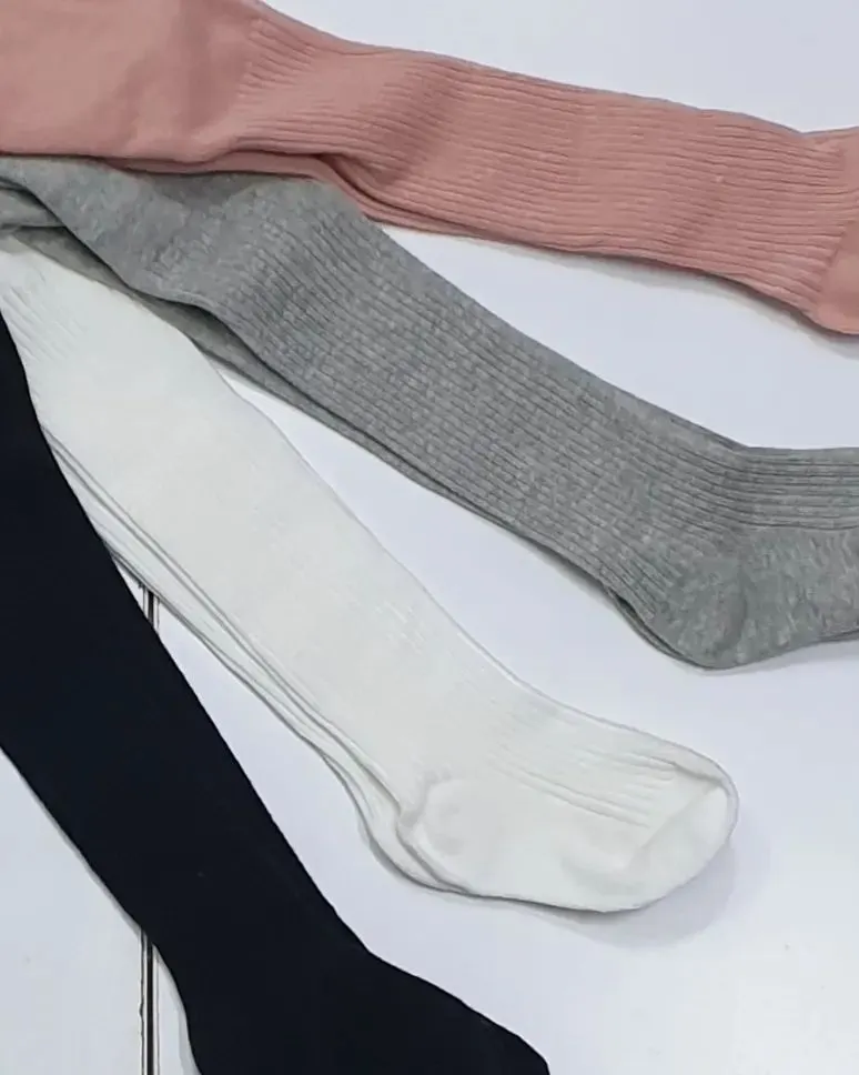 Baby Girls Ribbed Stockings