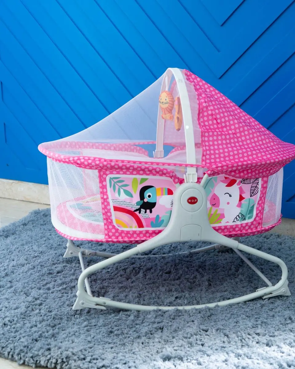 Portable Baby Rocker Swing Bassinet Music and Vibration