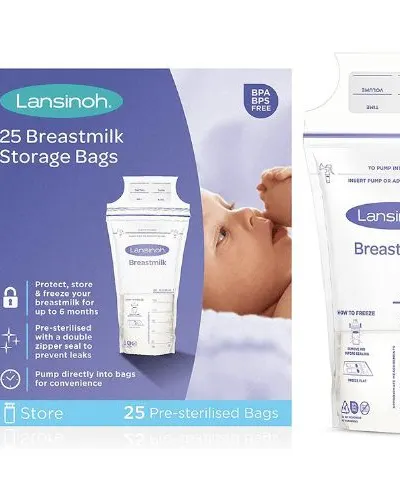 lansinoh milk storage bags-25 pcs