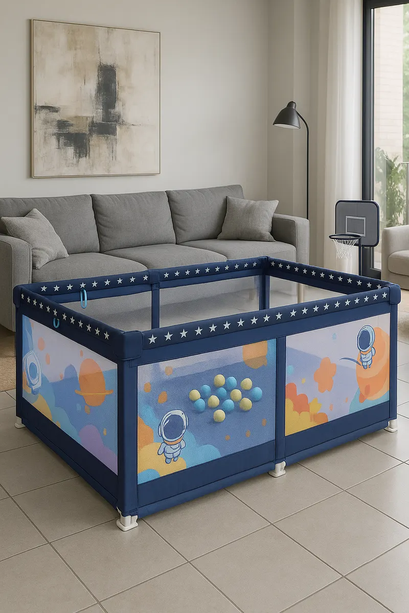 big size baby playpen 1.5 m by 1.8 m (free soft balls)