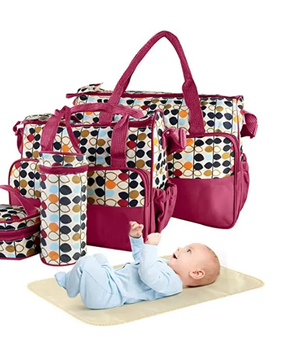 5 pcs diaper bag set