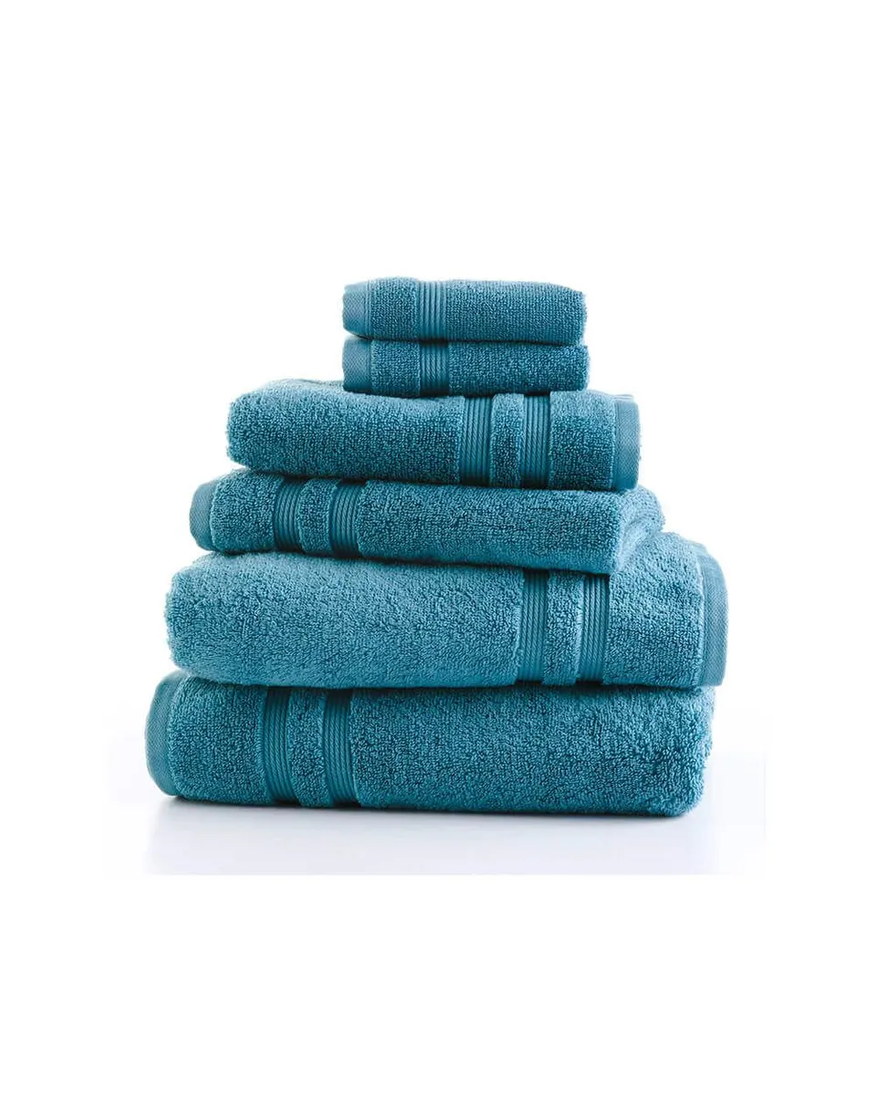 Mainstays Performance Solid 6 Piece Towel Set