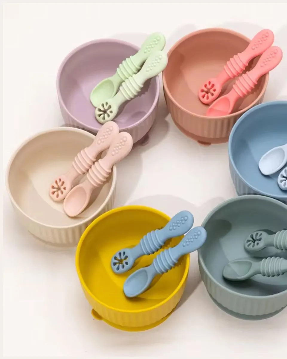 Silicone Feeding Spoon Set