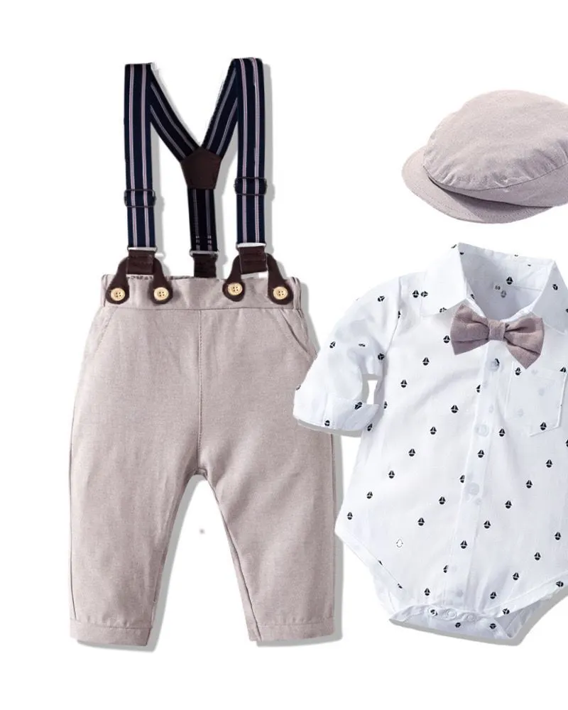 Baby Outfit Set with Bow Hat