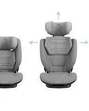 MC RODIFIX M I-SIZE Basic Grey -a forward-facing, high-back booster car seat designed to grow with your child from approximately 3.5 to 12 years old (100-150cm 