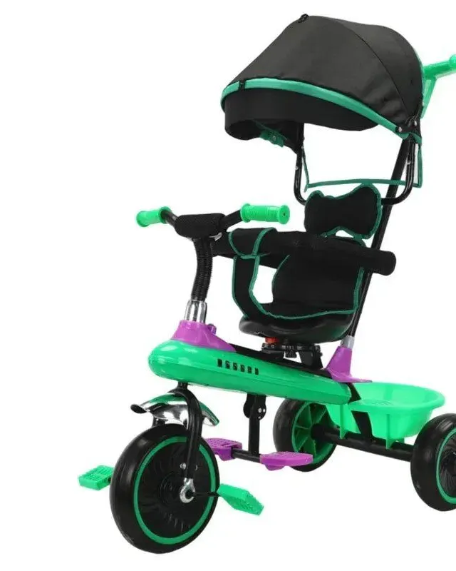 Children's 3-Wheeled Pedal Bikes Baby Bicycles and Push Carts for Toddlers for 2-6 Years Made of Durable Plastic