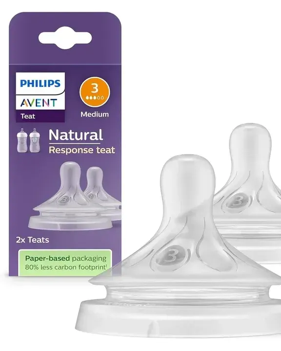 Philips Avent Natural Response 3.0 Baby Feeding Bottle Teat Level 3 – Pack of 2