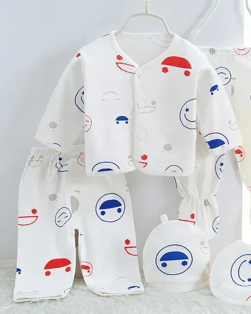 Unique Baby Cotton Receiving Set – 5 Pieces