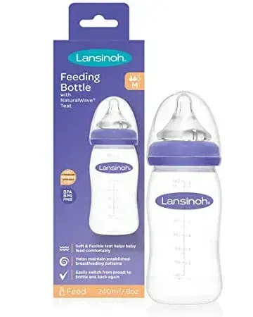 Lansinoh Feeding Bottle with NaturalWave 240ml