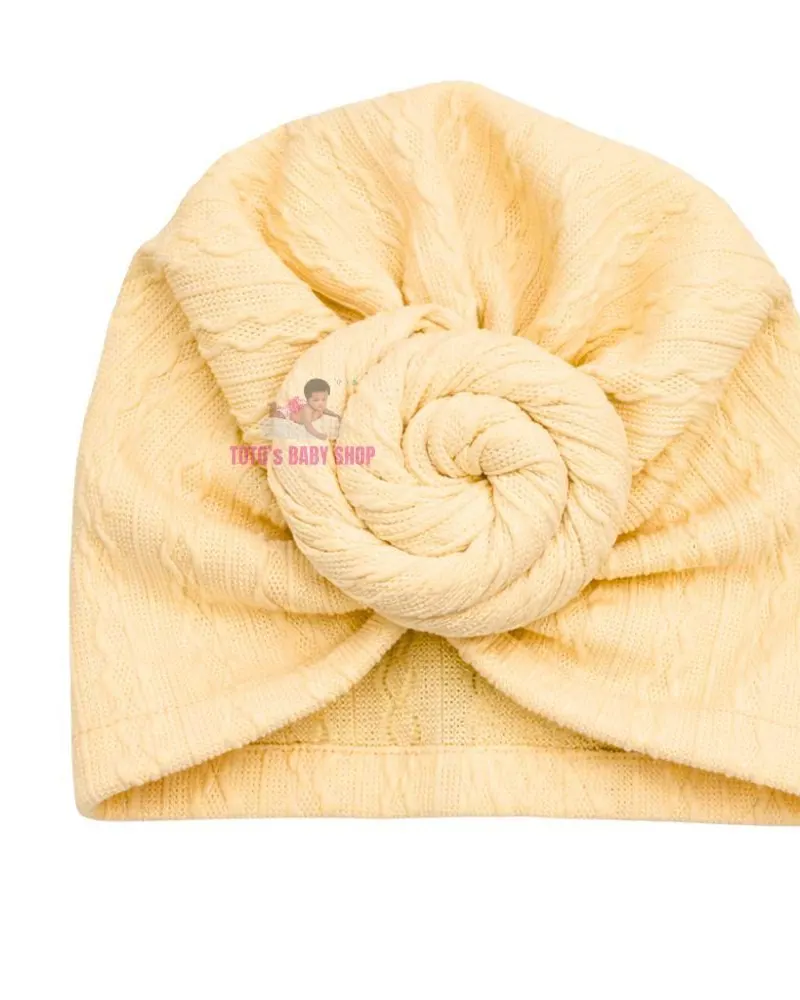 Baby Cotton Cap With Bow
