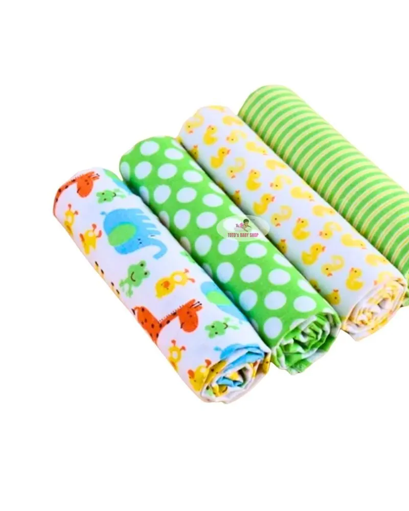 4Pcs Cotton Flannel Sheets