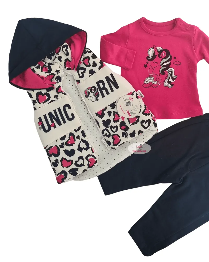 3 Pc Girl Suit Puff Jacket JB1263