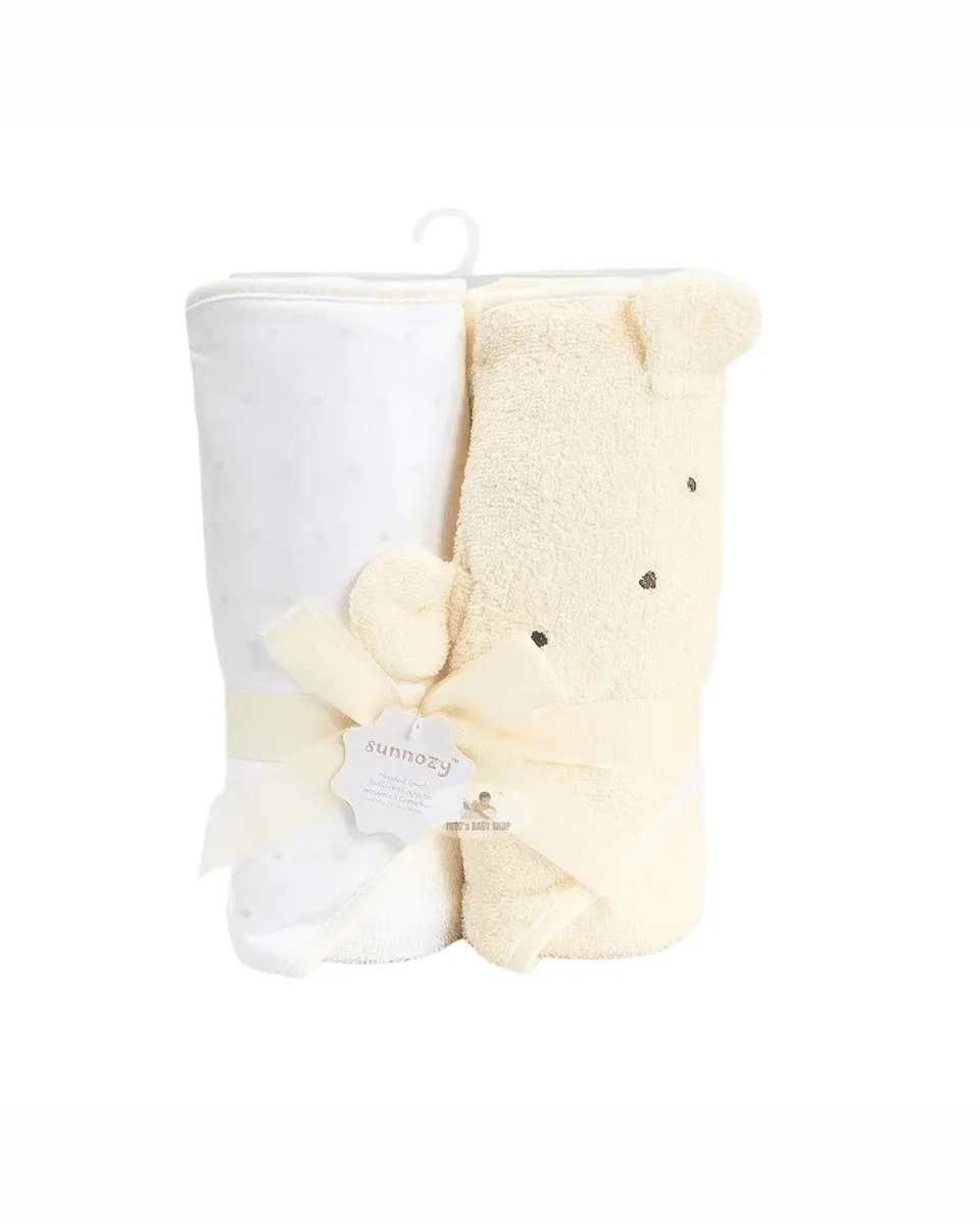 Sunnozy 2 Pc Hoaded Towel