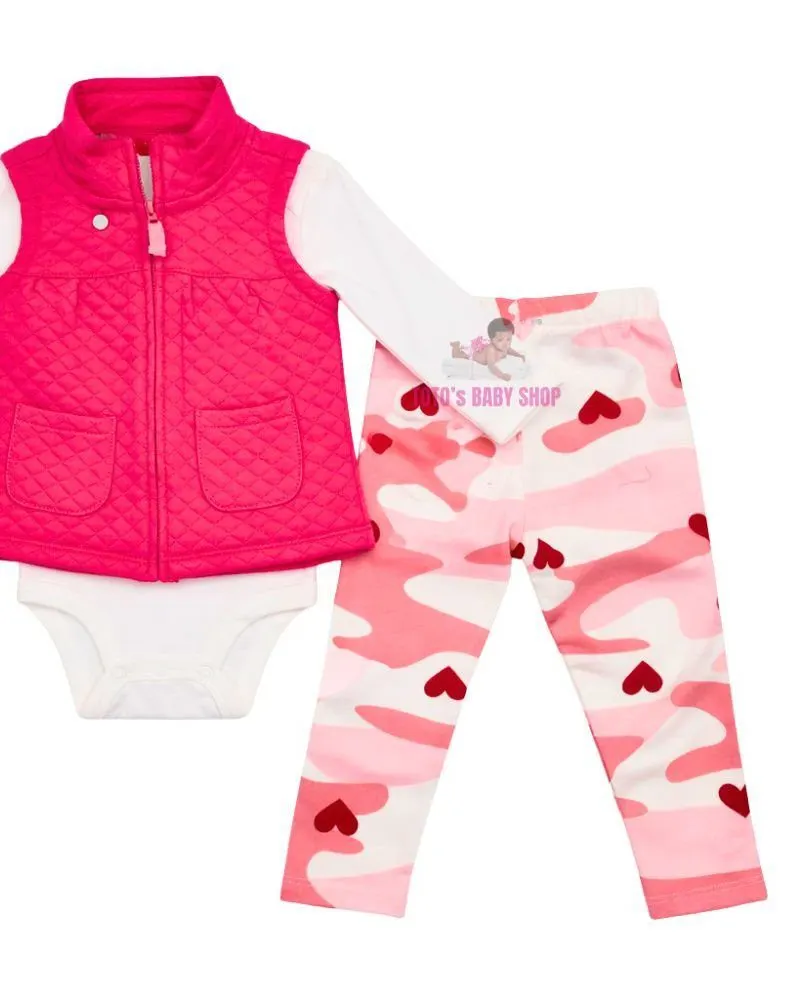 CARTERS GIRL 3PC HALF JACKET
