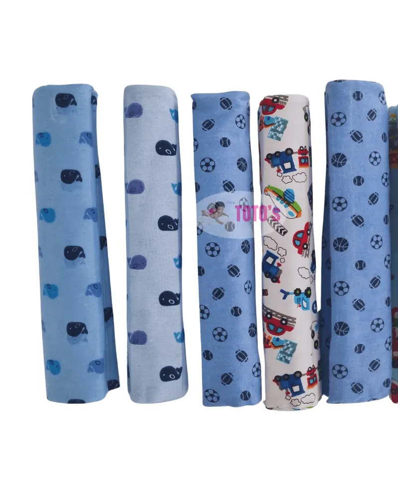 6Pcs Cotton Flannel Sheets