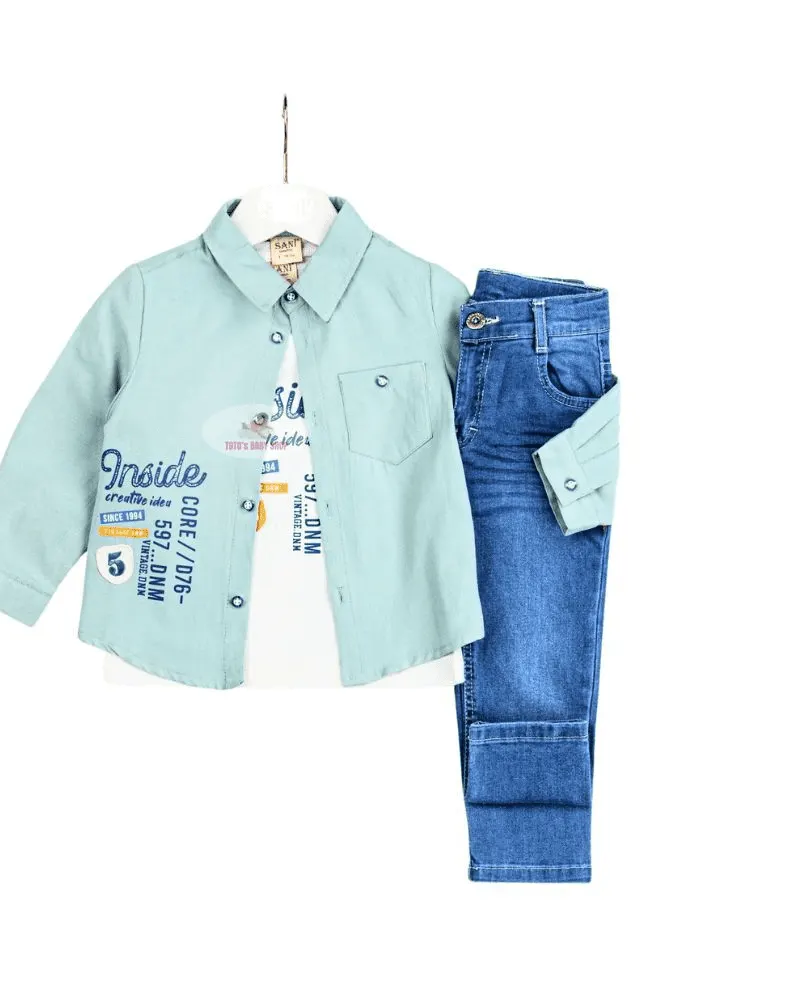 Boy 3 Pc Suit Age 2-5Y 2313