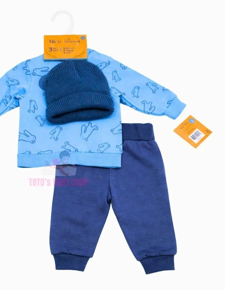 Baby Suit 2Pc And Woolen Cap Boy