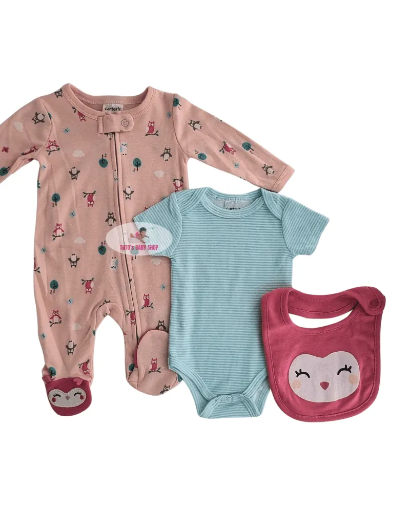 Girl Set (romper+body suit+socks) 2903