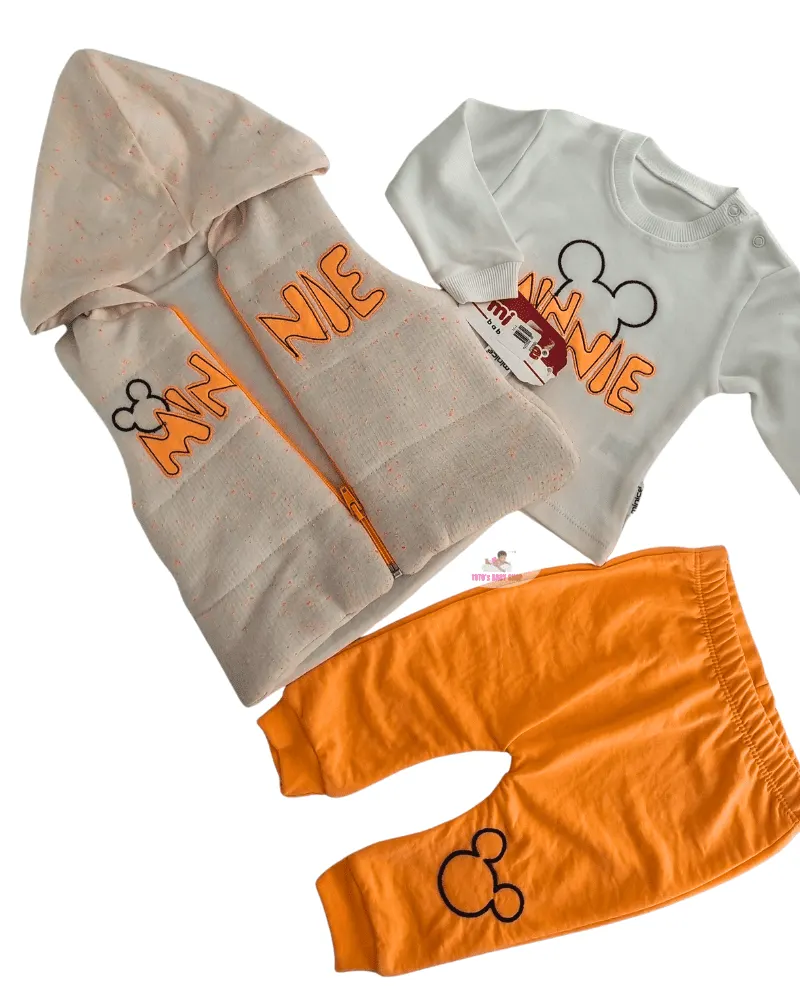 Girl 3 Pc Suit With Half Jacket JB6024