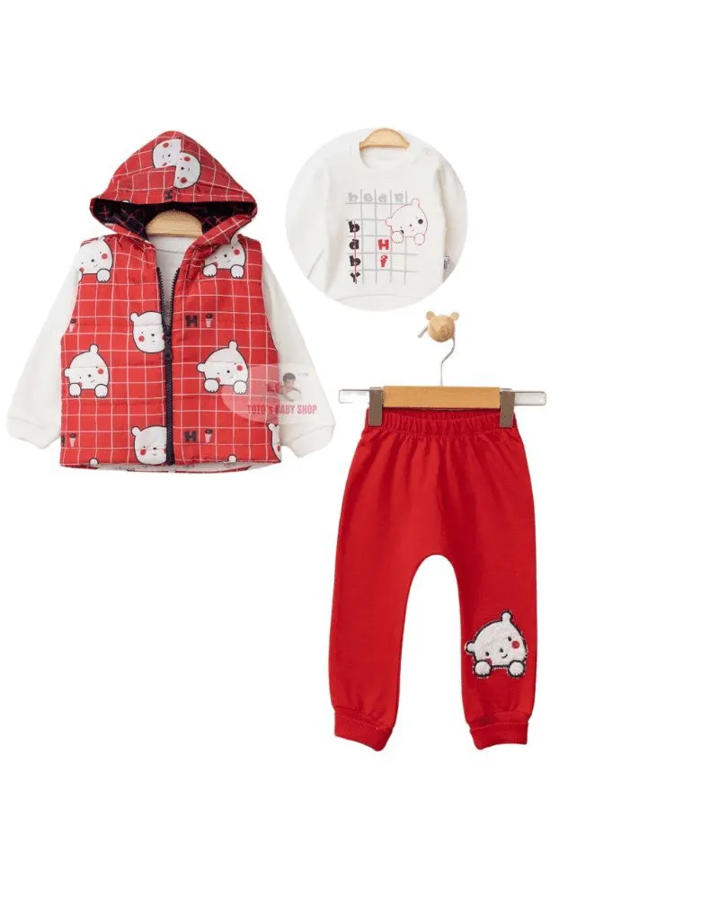 Boy Half Jacket 3 Pc Set 601