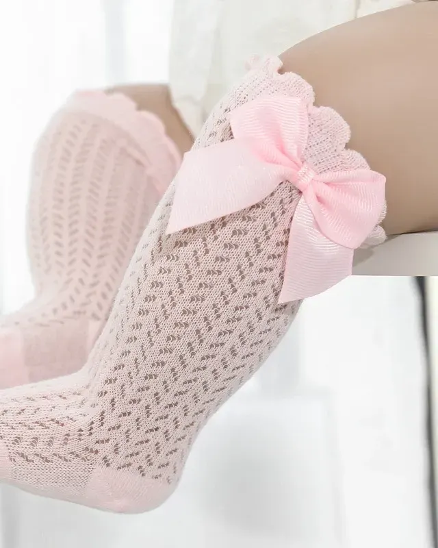 Soft Knee High Baby Girl Socks