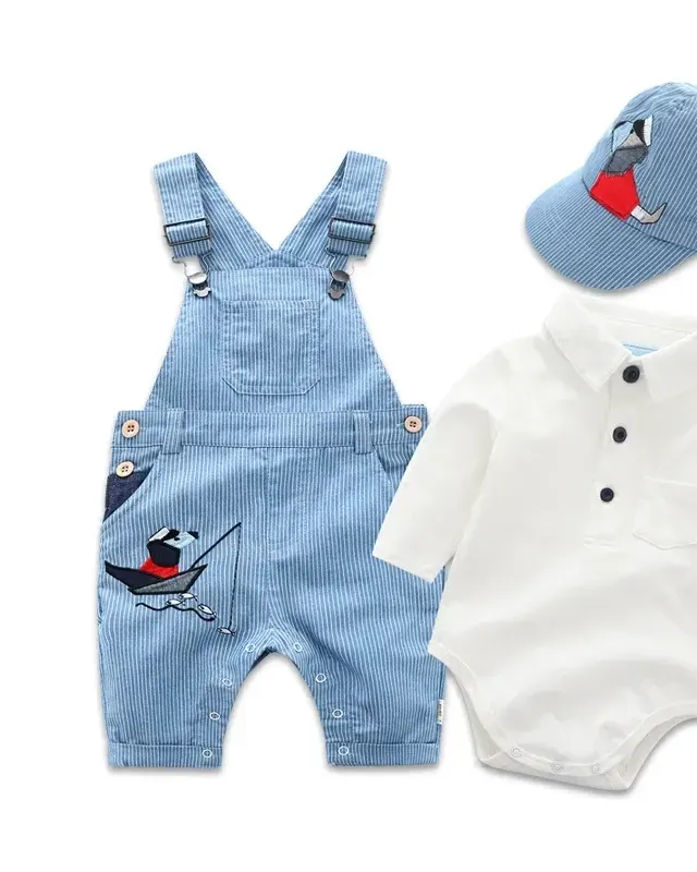 Cute Baby Overall Clothing Set