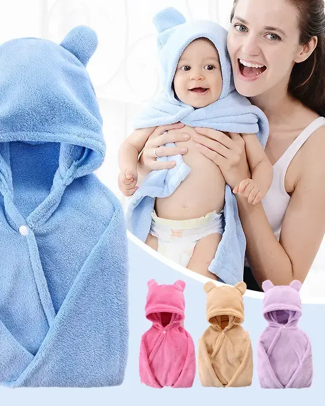 Cute Hooded Baby Bath Towels