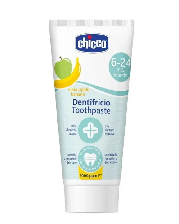 Chicco Toothpaste, Apple and Banana. 6 – 24 months