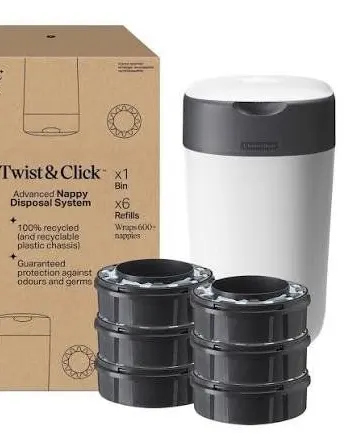Tommee Tippee Twist And Click Nappy Bin