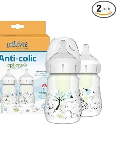 Dr Browns Wide neck Bottle 2pack (Decorated) 150ml