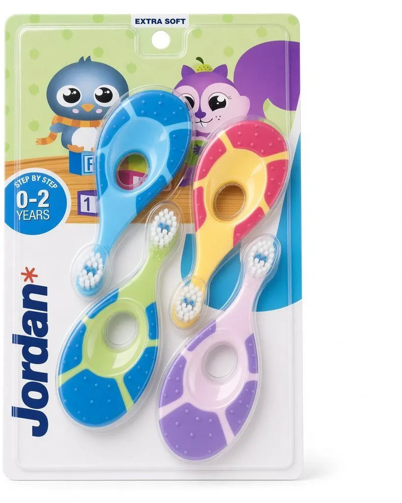 Jordan Step by Step Toothbrush – 4 Pack (0-2 Years)