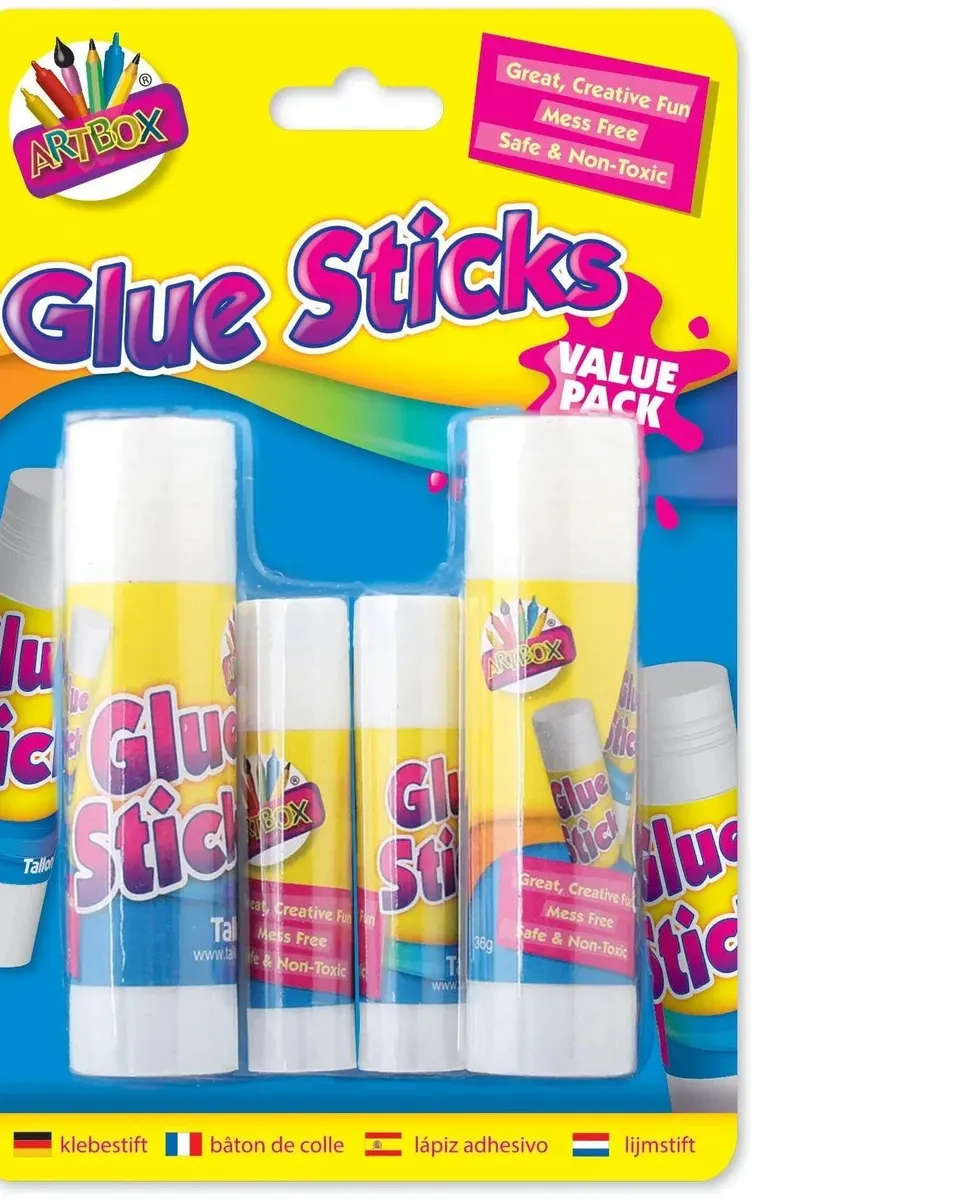 Artbox Glue Sticks 4 Pack Age-3 Years & Above