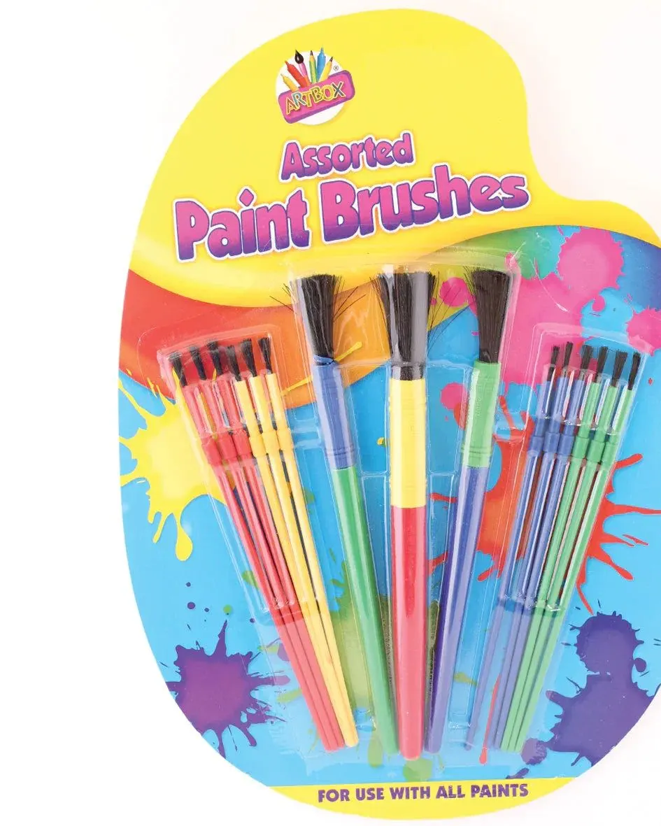 Artbox Paint Brushes Assorted 15 Pack Age-3 Years & Above
