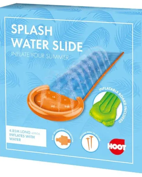 Hoot Inflatable Splash Water Slide 4.85M Age-3 Years & Above