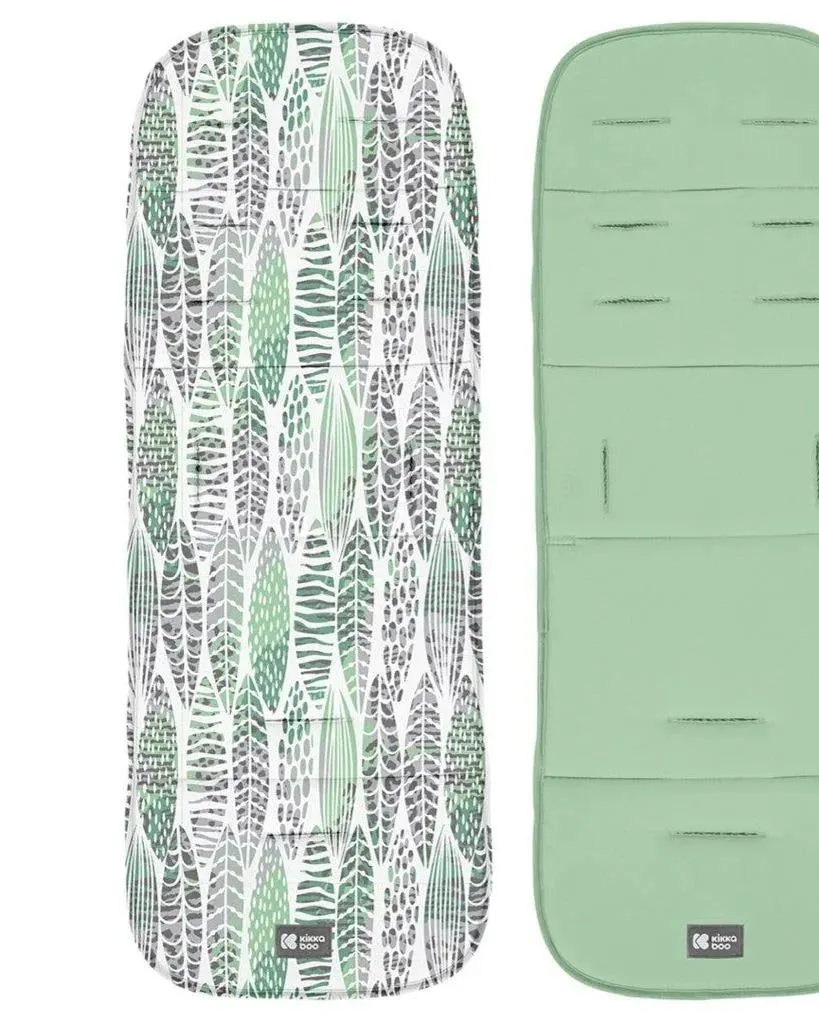 Kikkaboo Stroller Liner Leaves Mint Age- Newborn & Above
