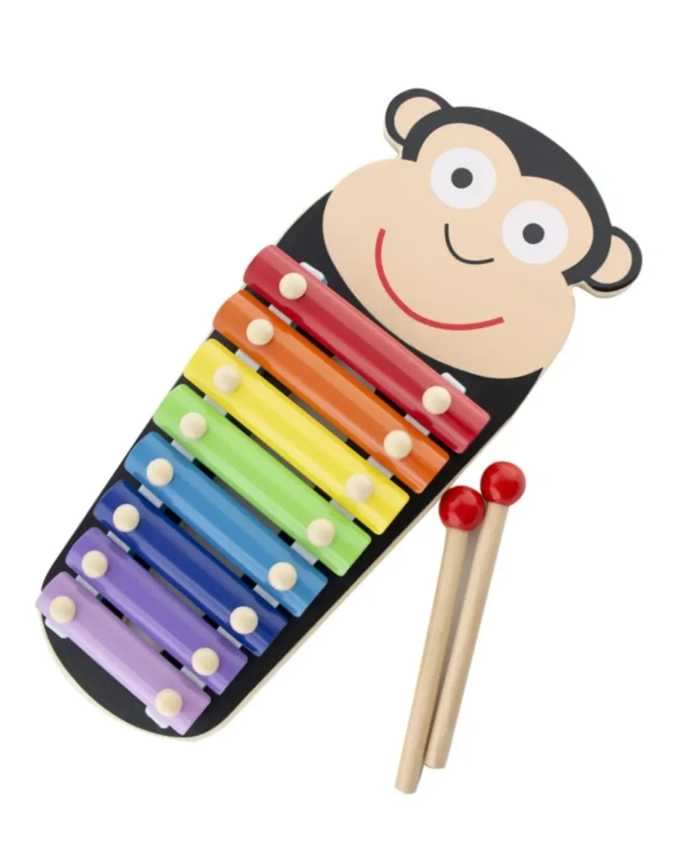 Acool Toys 8 Keys Animals-Monkey Xylophone Pack of 1 Multicolor Age- 2 Years & Above