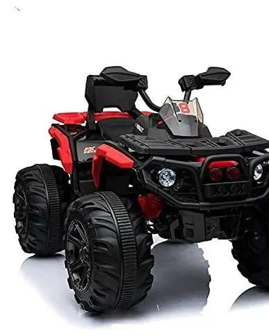 Pibi 12V High Power 125 cm Long Quad Motor Bike Ride-on SR3588 Red/Black Age- 3 Years & Above