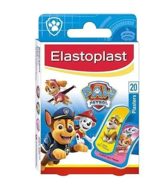 Jellyworks Elastoplast Paw Patrol Plasters-20 Pack Age- 12 Months & Above