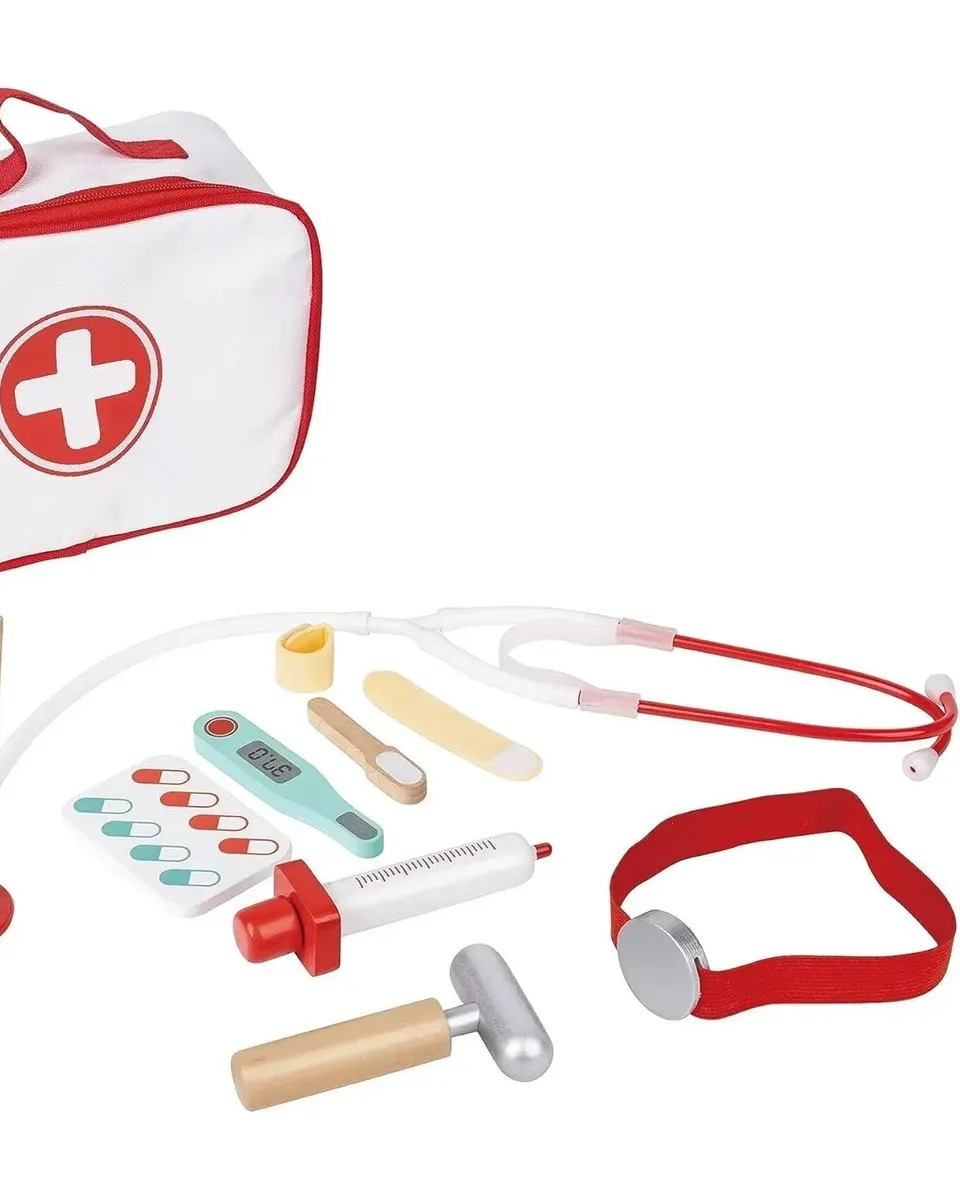 Hape Little Doctor Play Set White/Red Age- 3Years & Above