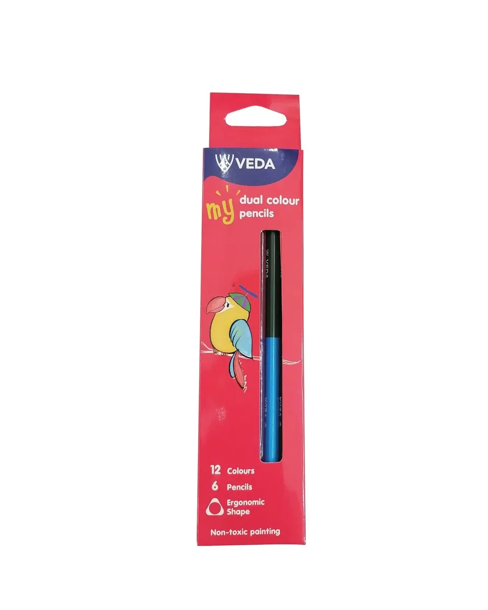 Veda Dual Sided Pencil DCP12 Pack of 6 Age- 3 Years & Above