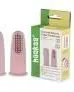 Haakaa – Set of 2 Silicone Finger Toothbrushes with Case Blush Age- Newborn & Above