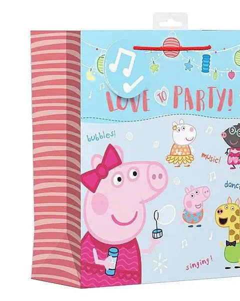 Peppa Pig Love To Party Gift Bag Large Age- Newborn & Above
