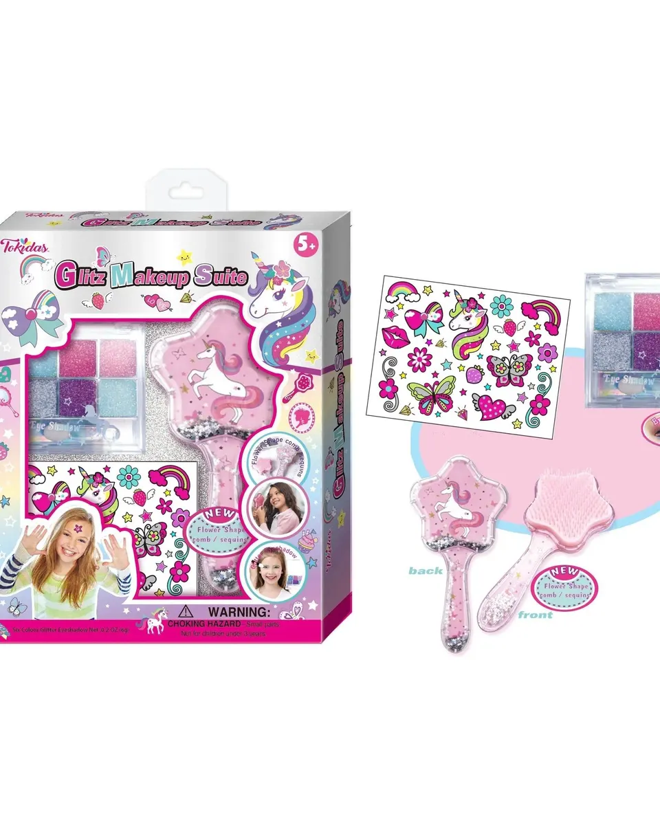 Pibi Unicorn Glitz Makeup Suite DIY Kit Pink Age- 4 Years & Above
