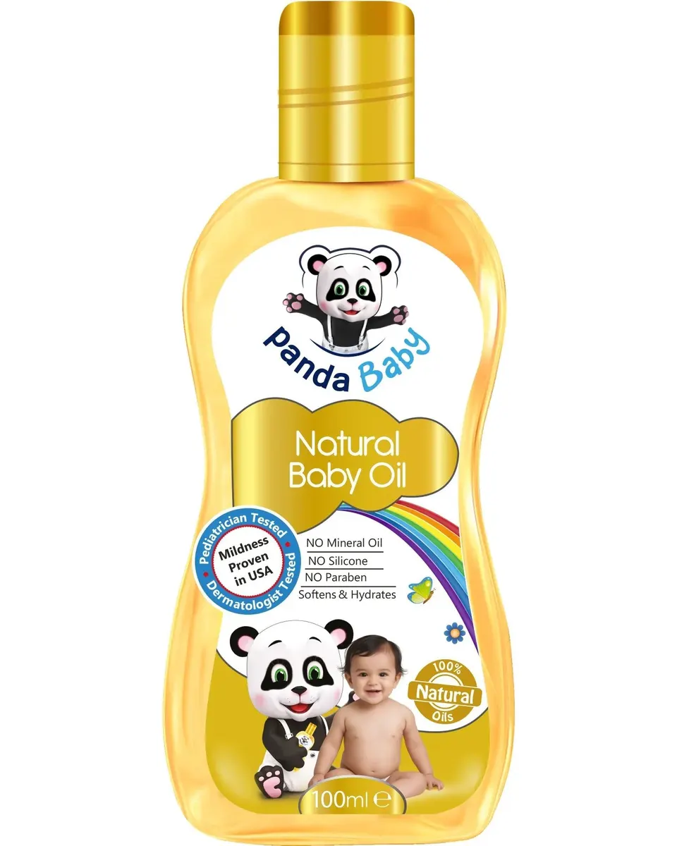 Panda Baby Natural Baby Oil 100ml Age- Newborn & Above